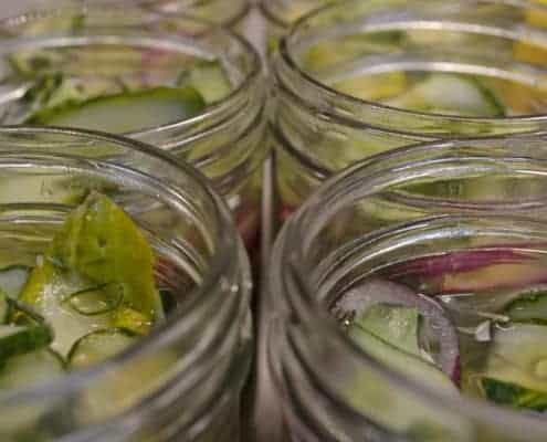 A close up of the salad in the bowl