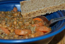 Wheat and Lentil Soup