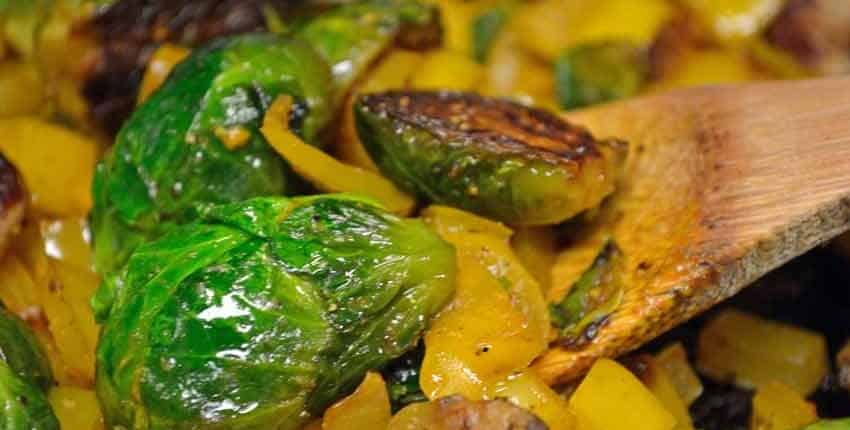 Caramelized Brussels Sprouts-Closeup