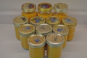 Jars of Roasted Pureed Pumpkin