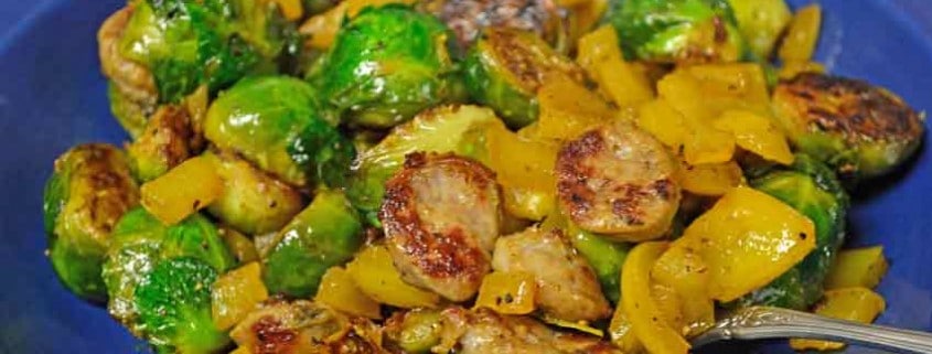 Plated Roasted Brussels Sprouts