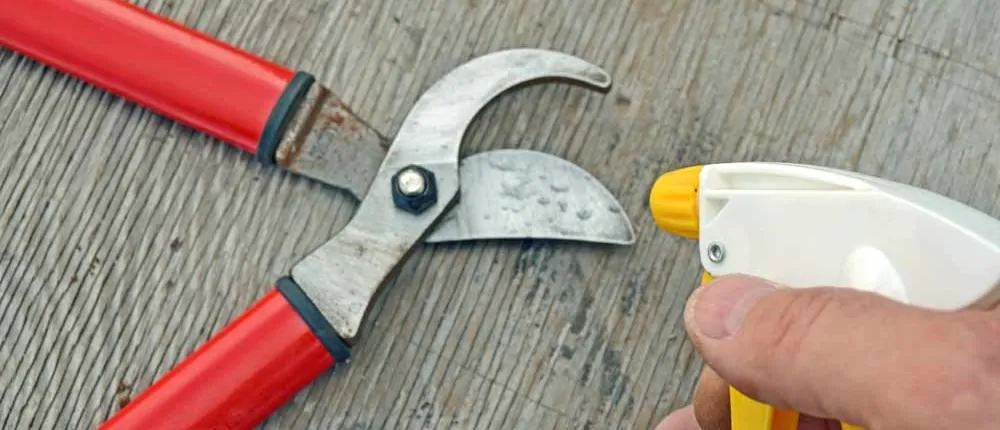 A person holding a pair of pliers next to a yellow marker.