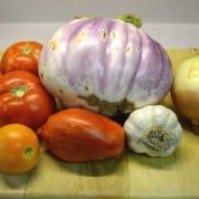 Eggplant and Tomato Sauce Ingredients