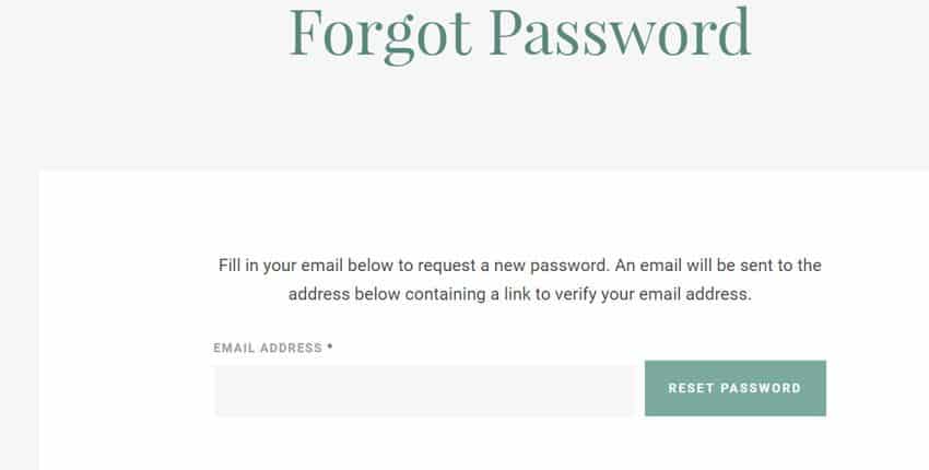 Forgot password