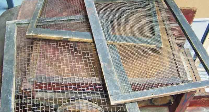 Antique Seed Cleaner Screens