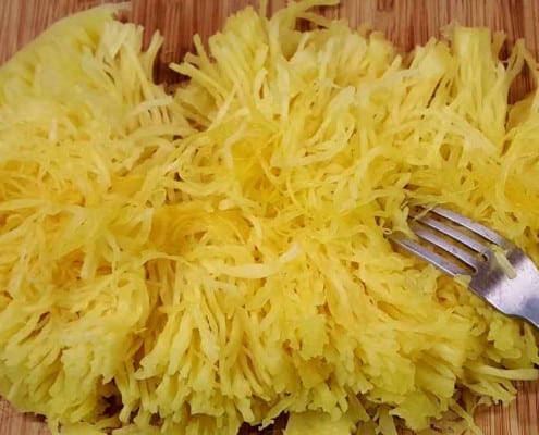 Spaghetti Squash Ready for Sauce