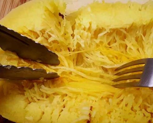 Shredding Spaghetti Squash