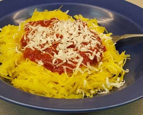 Spaghetti Squash with Pasta