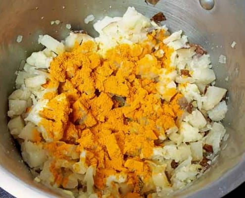 Turneric in Potatoes and Cauliflower