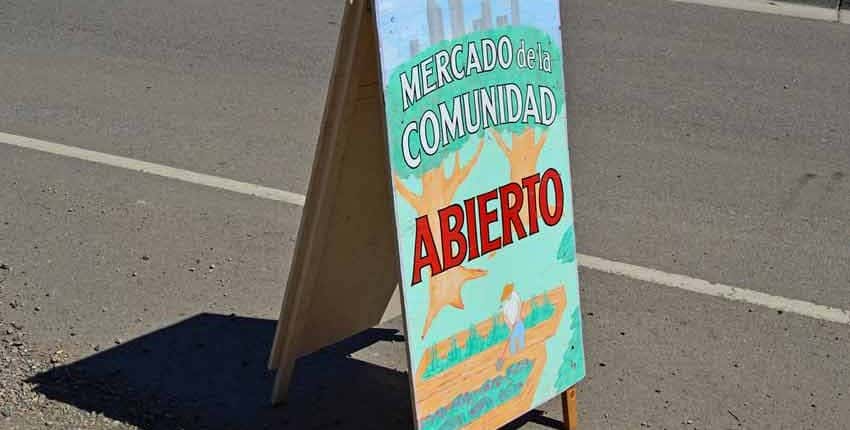 Community Market Sign