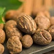 A close up of some nuts on a table