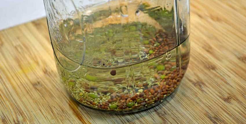 A bowl of green stuff on top of a table.