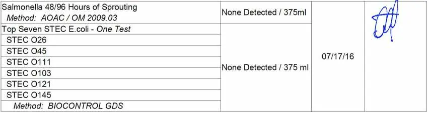 A table with two rows of text and one row of words.