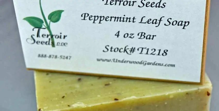 A close up of the label on a box