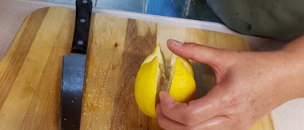 Salting Lemons for Preserving