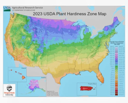 USDA Plant Hardiness Zone Map - 2023