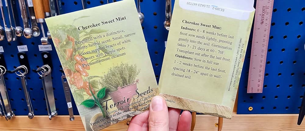 Printed Paper Seed Packets Printed Paper Seed Packets